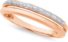 9ct+Rose+Gold+Diamond+Ring