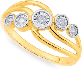9ct-Diamond-Open-Swirl-Dress-Ring on sale