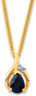 9ct-Sapphire-and-Diamond-Pendant on sale