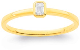 10ct+Element+Lab+Diamond+Emerald+Rubover+Band