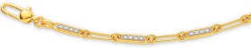 10ct+Element+Lab+Diamond+Paperclip+Link+Bracelet