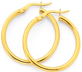 9ct-24mm-Hoop-Earrings on sale
