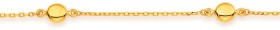 9ct+18.5cm+Ball+%26amp%3B+Chain+Bracelet