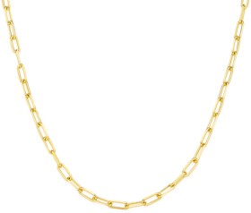 9ct-45cm-Solid-Paperclip-Chain on sale
