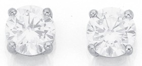 9ct-Cubic-Zirconia-Stud-Earrings on sale