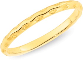 9ct+Textured+Ring