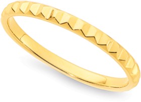 9ct+Textured+Ring