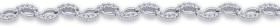 Sterling+Silver+19cm+Cubic+Zirconia+Leaf+Bracelet