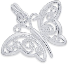 Sterling-Silver-Filigree-Butterfly-Charm on sale