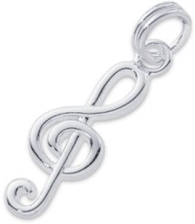 Sterling-Silver-Treble-Clef-Charm on sale