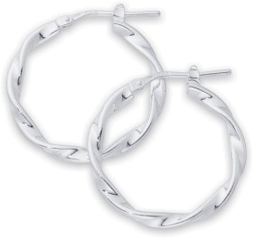 Sterling-Silver-20mm-Ribbon-Twist-Hoops on sale