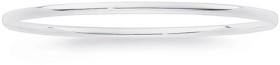 Sterling+Silver+3x68mm+Bangle