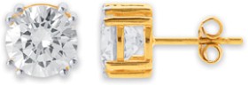 9ct-Cubic-Zirconia-Gents-Studs on sale