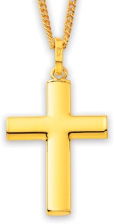 9ct-21mm-Plain-Cross-Gents-Pendant on sale