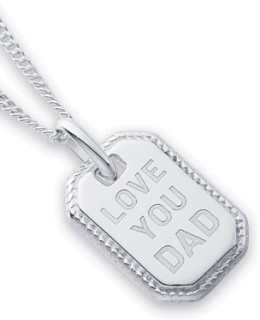 Sterling-Silver-Love-You-Dad-Gents-Pendant on sale