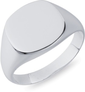 Sterling+Silver+Square+Signet+Gents+Ring+Size+V