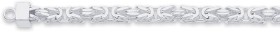 Sterling-Silver-21cm-Square-Byzantine-Gents-Bracelet on sale