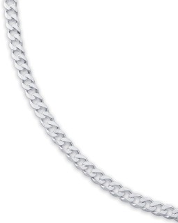 Sterling+Silver+55cm+Diamond+Cut+Curb+Gents+Chain