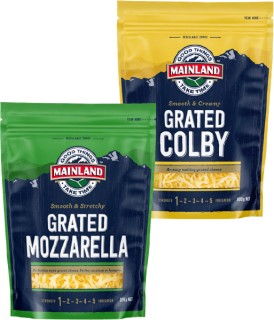 Mainland-Grated-Cheese-375-400g on sale