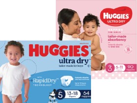 Huggies-Jumbo-Pack-Ultra-Dry-Nappies-64-108-Pack on sale