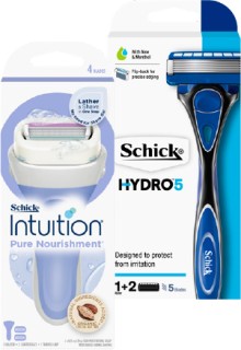 Schick+Intuition+or+Hydro+5+Razor+%2B+2+Blades