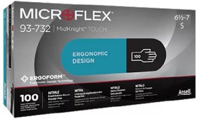 Ansell+Microflex+Midknight+Touch+Black+Gloves+Box+100%2C+Nitrile