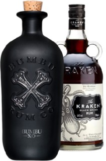 Bumbu+XO+Rum%2C+Kraken+Black+Spiced+or+Spiced+Roast+Coffee+Rum+700mL