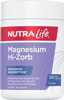 Nutra-Life+Magnesium+Supplement+Hi+Zorb+120+caps