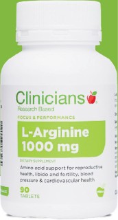 Clinicians-L-Arginine-90-Tablets on sale