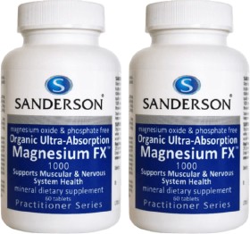 Sanderson+Magnesium+Supplement+FX+1000+60+Tablets