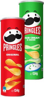 Pringles-Potato-Chips-118-134g on sale