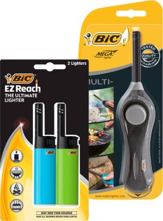 Bic+Short+Wand+Mega+Lighter+or+Bic+EZ+Reach+Lighter+2+Pack