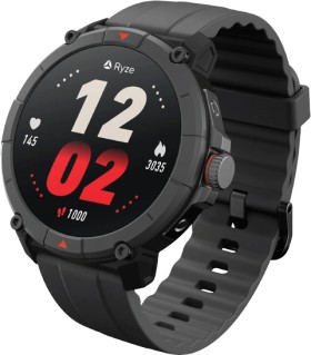 Ryze+Trek+Smart+Watch+%28Black%2FRed%29