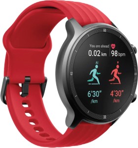 Ryze+Flex+Fitness+%26amp%3B+Wellbeing+Smart+Watch+%28Dark+Grey%2FRed%29