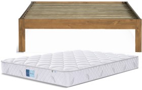 Pioneer-Double-Slat-Bed-Chiro-Double-Mattress on sale