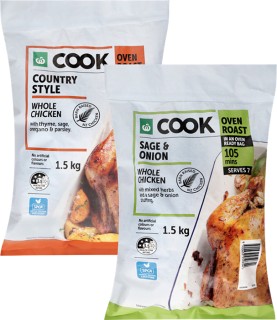 Woolworths+Cook+Oven+Ready+Whole+Chicken+1.5kg