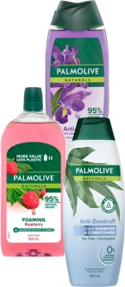 Palmolive+Bodywash+400%2F500ml%2C+Foaming+Handwash+Refill+500ml%2C+Shampoo+or+Conditioner+350ml