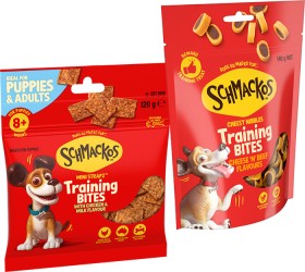 NEW+Schmackos+Training+Bites+Dog+Treats+120-140g