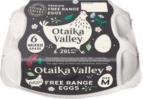 Otaika+Valley+Eggs+Free+Range+Mixed+Grade+6+Pack