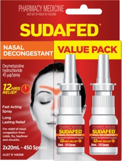 Sudafed-Nasal-Spray-2x20ml on sale