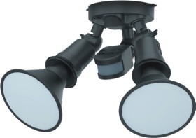 Arlec+20W+Twin+Head+Flood+Light+With+Sensor