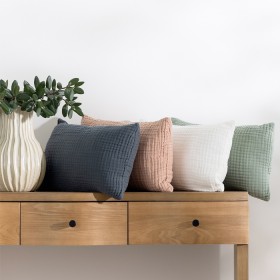 Cove-Mira-100-Cotton-Muslin-30x50cm-Cushion on sale