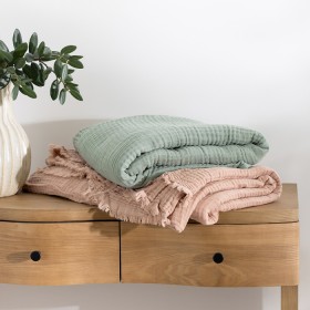 Cove-Mira-100-Cotton-Muslin-220x240cm-Blanket on sale