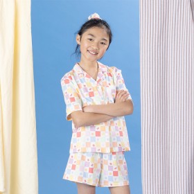 bbb-Sleep-Kids-Fruit-Tiles-Cotton-Pj-Set-Scrunchie on sale