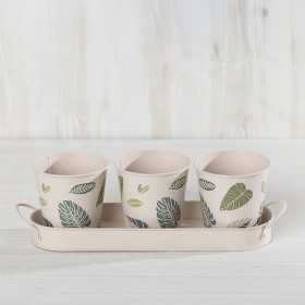 Outsidings+Leaves+Garden+Herb+Pot+Set