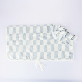 Checkers+Pet+Towel+-+Pale+Blue