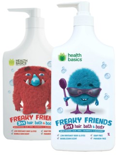 Health-Basics-Freaky-Friends-Body-Wash-1L on sale