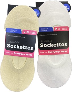 Women%26rsquo%3Bs+Stretch+Sockettes+2+Pack