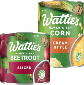 Watties-Corn-410g-or-Beetroot-450g on sale