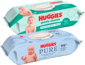 Huggies+Wipes+80+Pack%2C+99%25+Water+72+Pack+or+XL+Textured+70+Pack